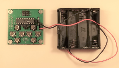 Servo Tester 2 with battery holder